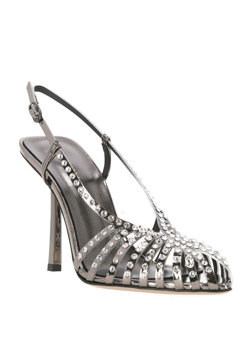 Silver-tone crystal sandal Le Silla | 3404C090BXPPMRA922